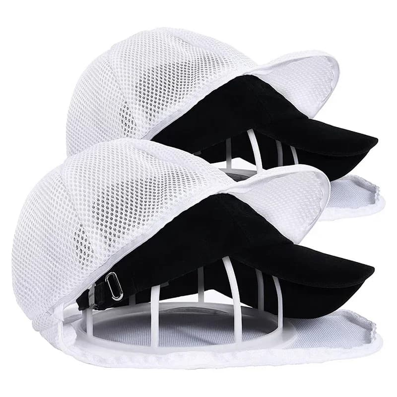Washing Machine Hat Wash Protector Bag Anti-Deformation Baseball Cap Cleaner Laundry Bag Wash Bag Soft Mesh Organizer Zip Bags