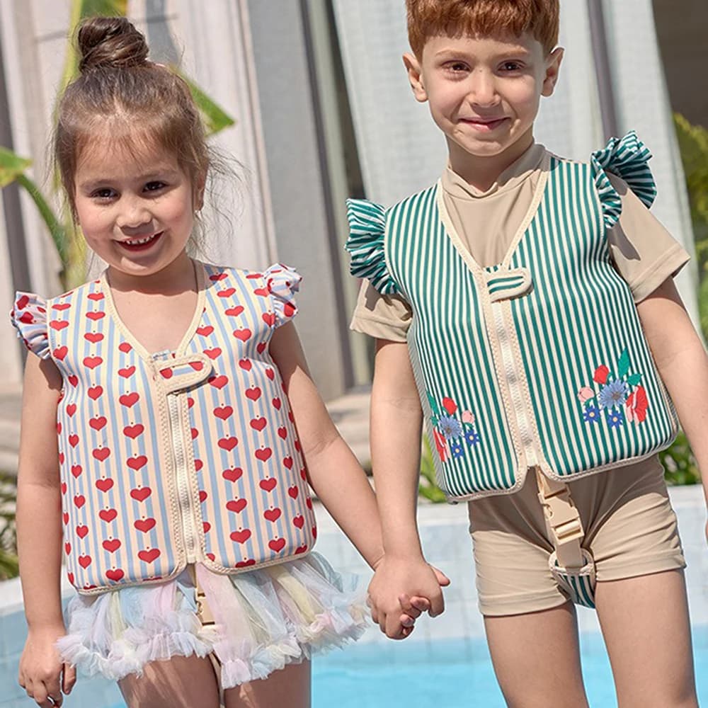 Primavera e l'estate nuovo costume da bagno per bambini gilet di protezione solare Unisex 15-19kg gilet di galleggiamento ausiliario per il nuoto dei bambini