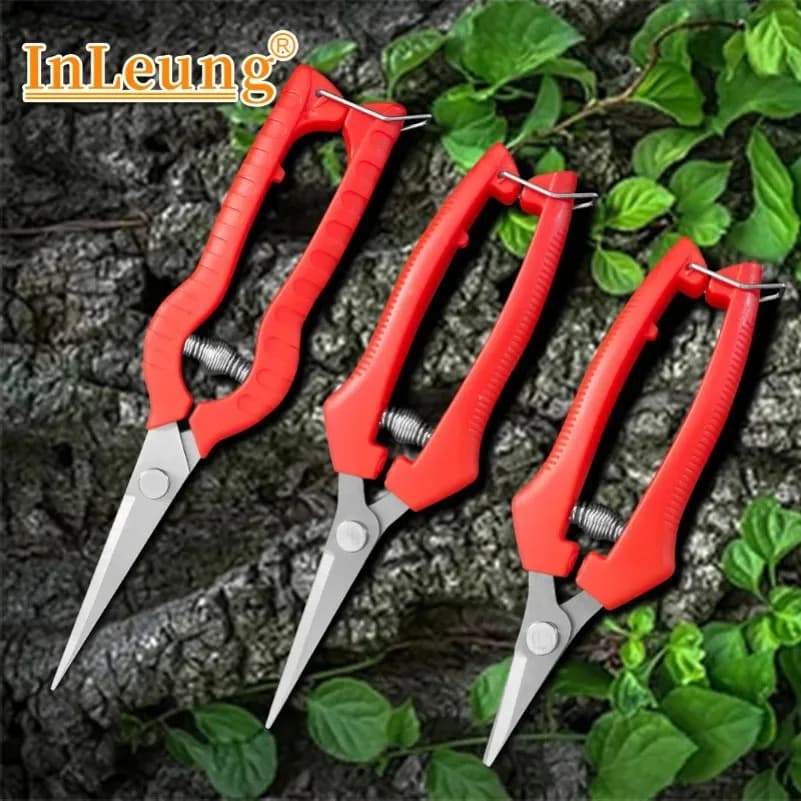 Pruning Shears Grape Scissors Garden Tools Branch Grass Garden Fruit Tree Trimming Knife Sharp Non-slip Handle Cutting Knife
