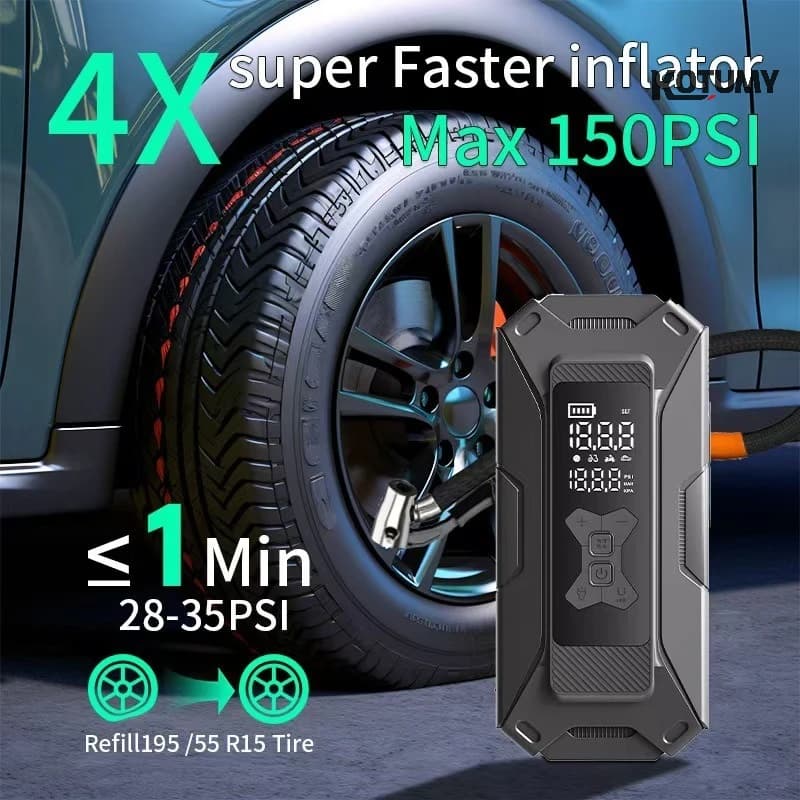 Portable Electric Air Pump Car E-Bike Motorbike