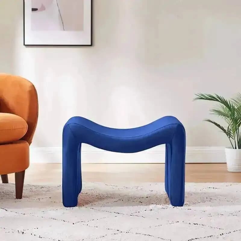Sgabello Poggiapiedi Unico, Moderno e di Design, per Pedicure, Relax, Gaming, Ingresso, Toeletta, Stile Nordico, per Bambini, Arredamento Casa