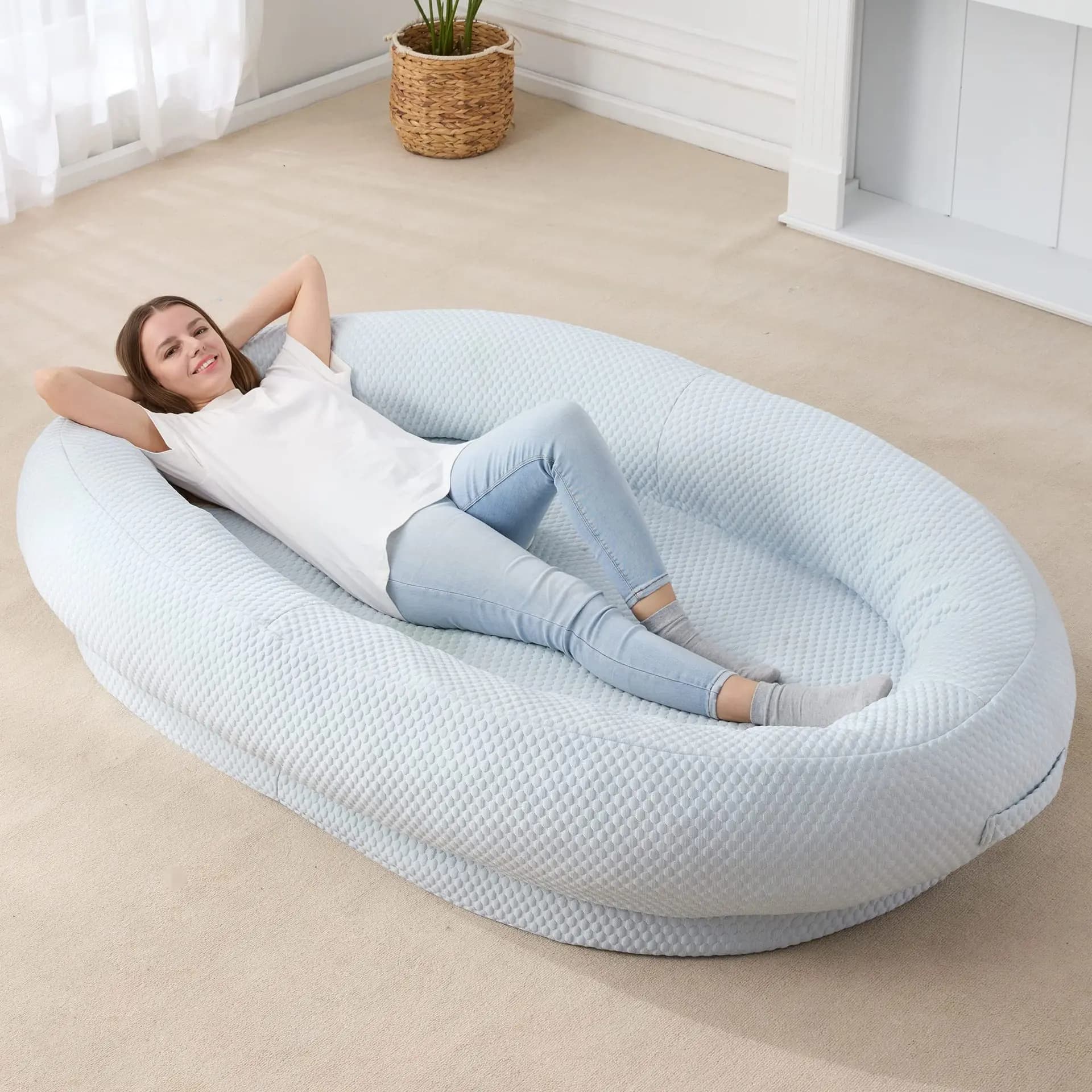 Summer Ice Nest Human Dog Bed Removable and Washable Dog Bed Indoor Human Sleeping Kennel Cat Nest