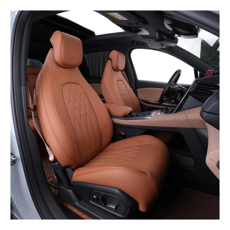 Coprisedili Auto in Ecopelle su Misura, Set Completo per 2014 2015 2016 2017 2018 2019 2020 2021 2022