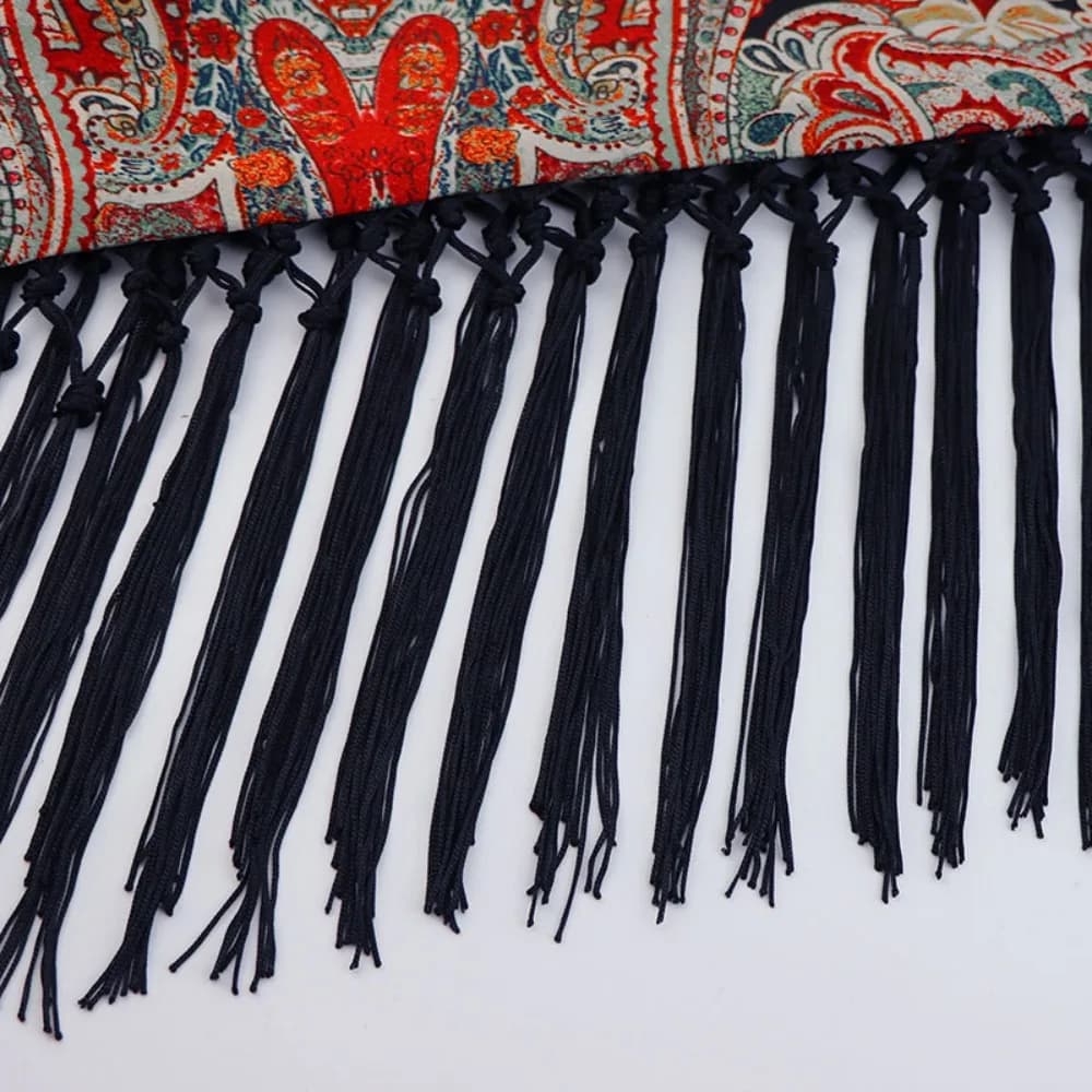 New Triangular Waistband Tassel Exquisite Embroidered Boho Fringe Waist Scarf Belt Decorative Tassel Hem Skirt Spring Summer
