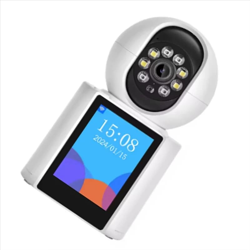 B03B-Smart Home 2 MP video intercom with 2.8 inch screen, baby monitor IP Wifi, CCTV camera with automatic tracking American plug