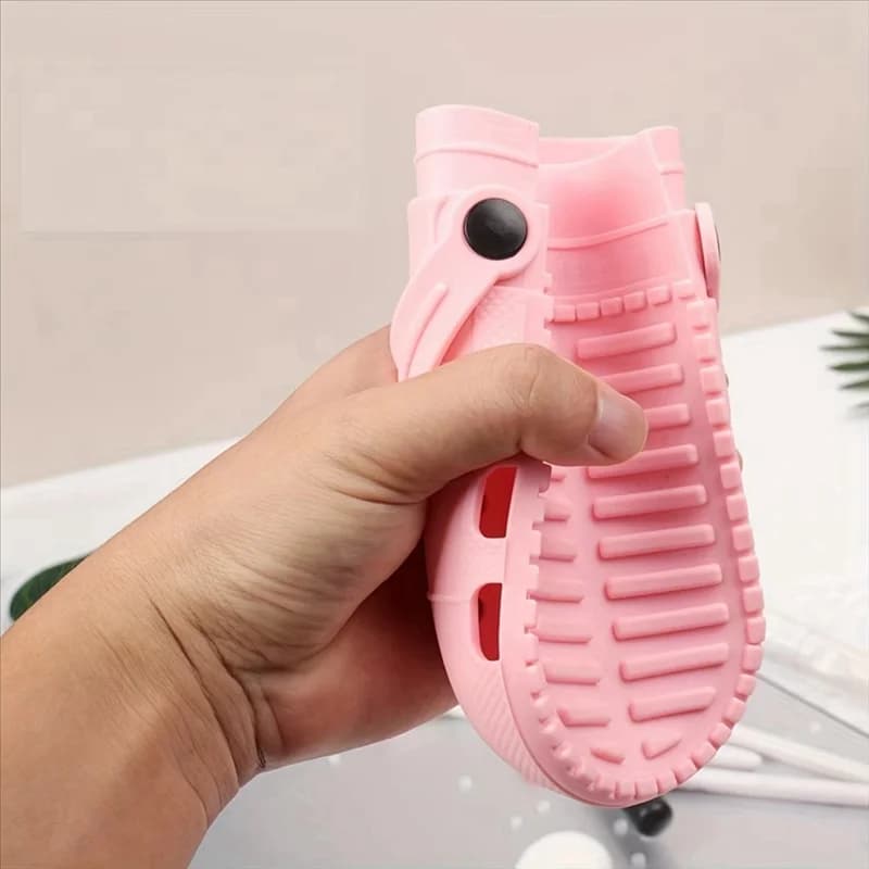 Set di pennelli cosmetici in silicone Set di pennelli per trucco Custodia da viaggio Scarpe da grotta per bambini Scatola di cancelleria-A77G