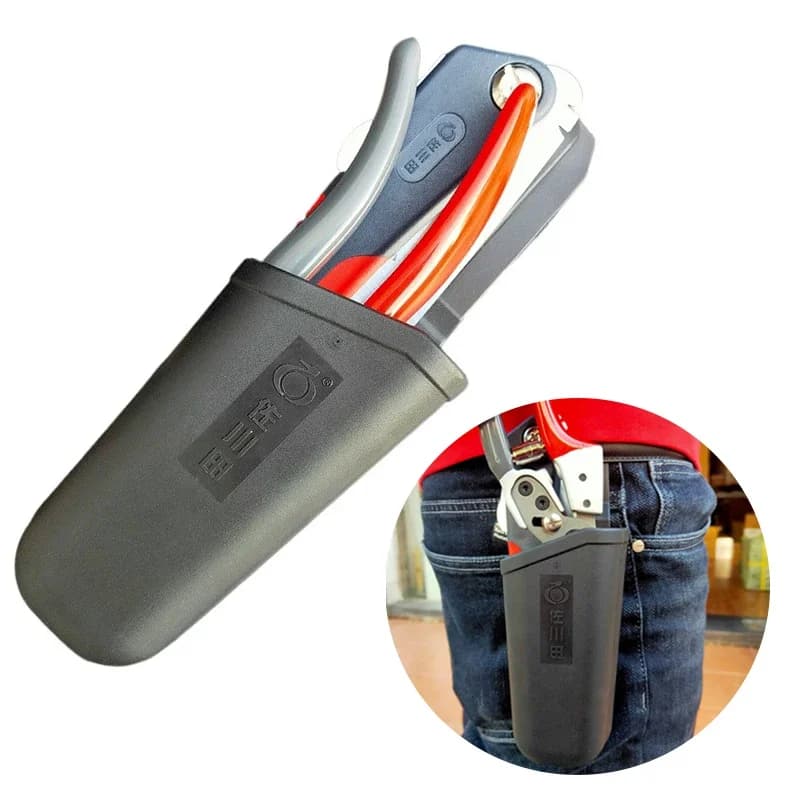 Pruning Shear Tool Box Pruning Saw Scissors Cover Storage Waist Bag A Pack of Dual-Use Soft Rubber Practical Convenient Tote