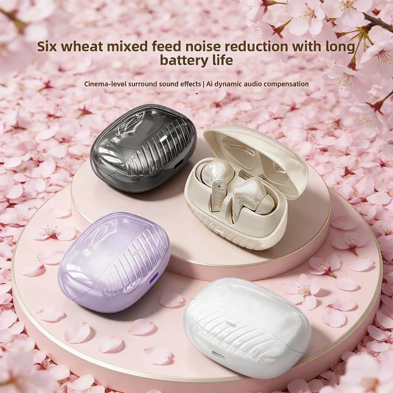 Auricolari Bluetooth TWS Wireless con Latenza Ultra-bassa, Doppio Microfono e Cancellazione del Rumore ENC