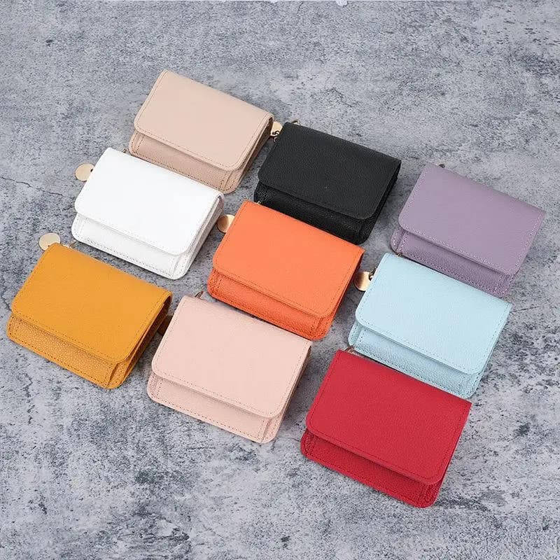 【xxx】Korean Version Women's Coin Purse Short Fashion Multifunctional Zipper Trifold Wallets[S14]