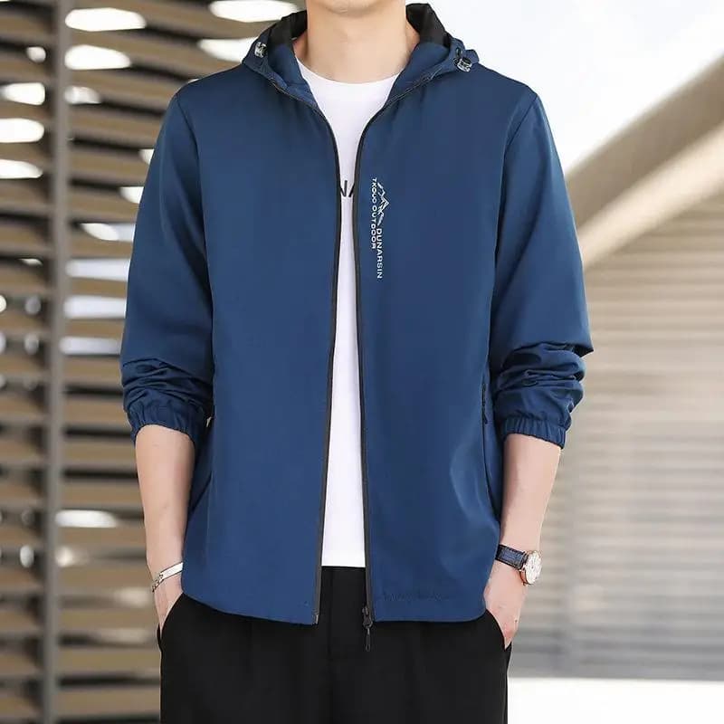 Giacca Giovanile alla Moda con Cappuccio Staccabile, Slim Fit, Primaverile/Autunnale, in Pelle PU e Poliestere, Maniche Lunghe, Chiusura con Cerniera