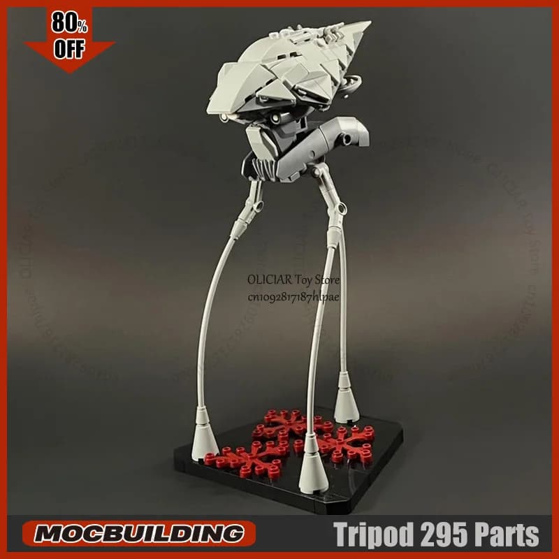 1:180 Scale MOC Alien Tripod Model Building Blocks DIY Creative AssemblyEducational Toy Birthday Desktop Decoration Gift