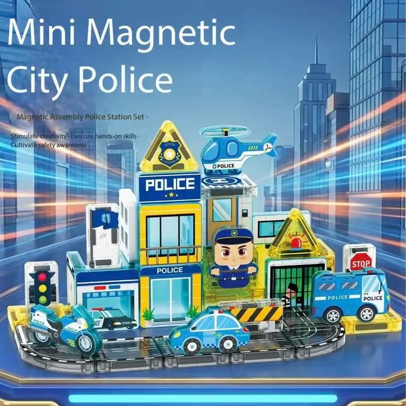 3.75CM Magnetic Tiles Building Blocks Set Kids STEM Educational 3D Creative Magnetic Assemble Puzzle Toy Christmas Birthday Gift