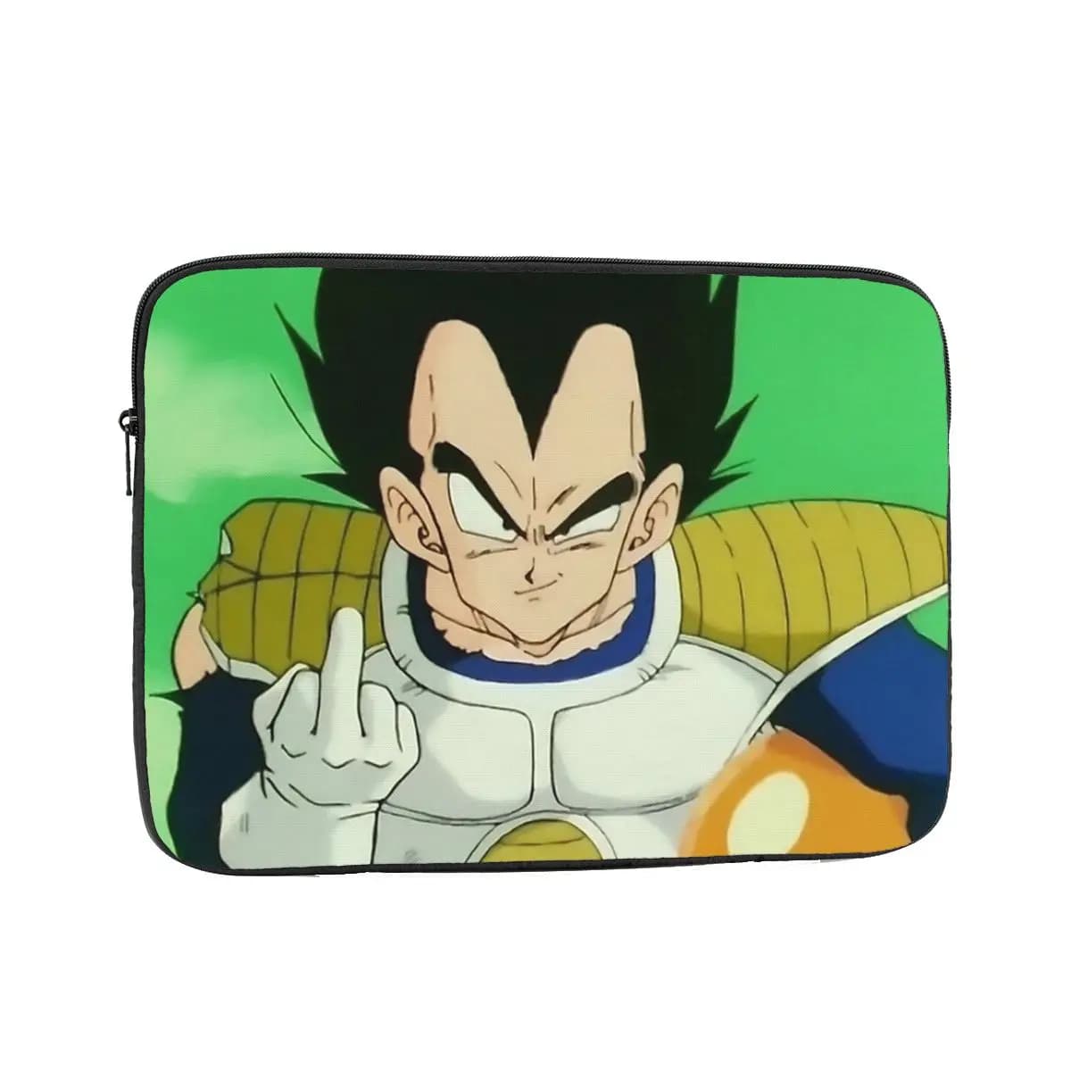Custodia Antiurto per Laptop 12 13 15 17 Pollici con Divertente Vegeta Dito Medio DBZ - Borsa Protettiva per Notebook