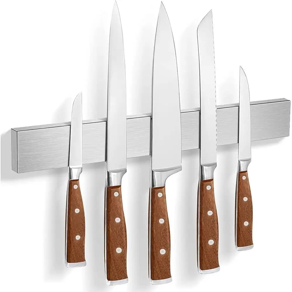 Barra Magnetica Portacoltelli per Utensili da Cucina, Organizzatore in Metallo da 9,7 Pollici
