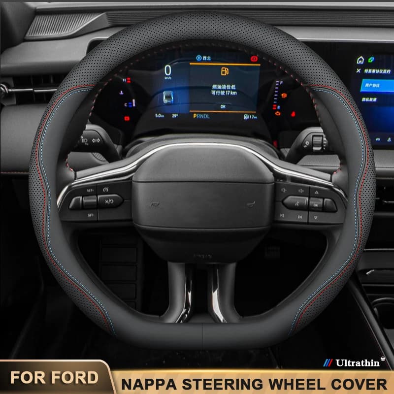 For Ford Focus Mondeo Raptor Puma Fiesta Edge Explorer Ecosport Ranger F150 Fuga Kuga Mustang Leather Car Seat Cover