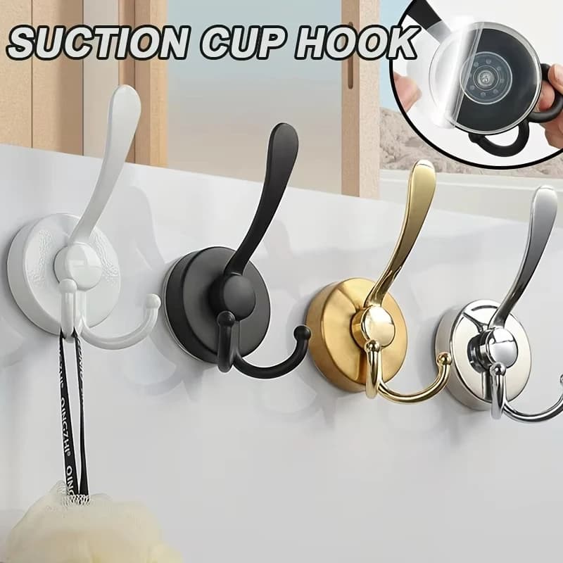 ​Stainless Steel Suction Cup Hooks Towel Key Coat Hooks Reusable Hangers For Clothes Waterproof Wall Mount For Bathroom Kitchen