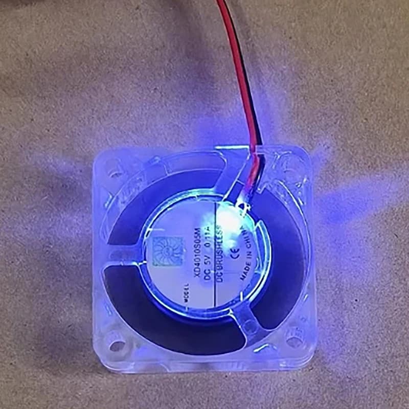 40x40x10MM For Heatsink Cooler Cooling Radiator For 3d Printer Parts Fan 4010 DC 5V 0.11A Brushless Fans With Blue LED Light