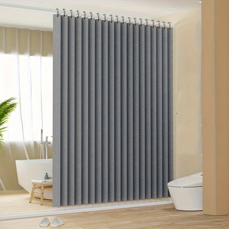 Tenda Doccia Magnetica Pieghevole Impermeabile, Separazione Asciutto/Bagnato, Privacy, Moderna ed Elegante per Casa, Appartamento, Dormitorio