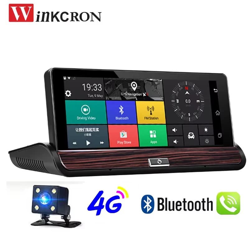 4G GPS navigation for cars 7.0 "Android GPS DVR Camera Dual Lens WIFI BT DDR1G ROM 16GB Dual Lens Camera Dash Cam VCR
