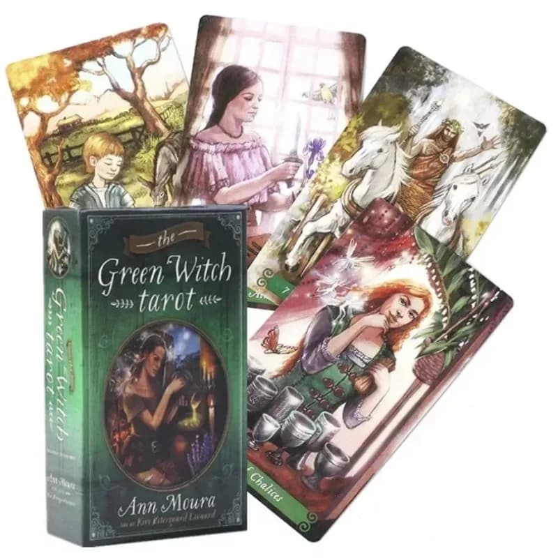 The Green Witch Tarot Cards Deck Party Gioco da tavolo Carta da gioco Oracle