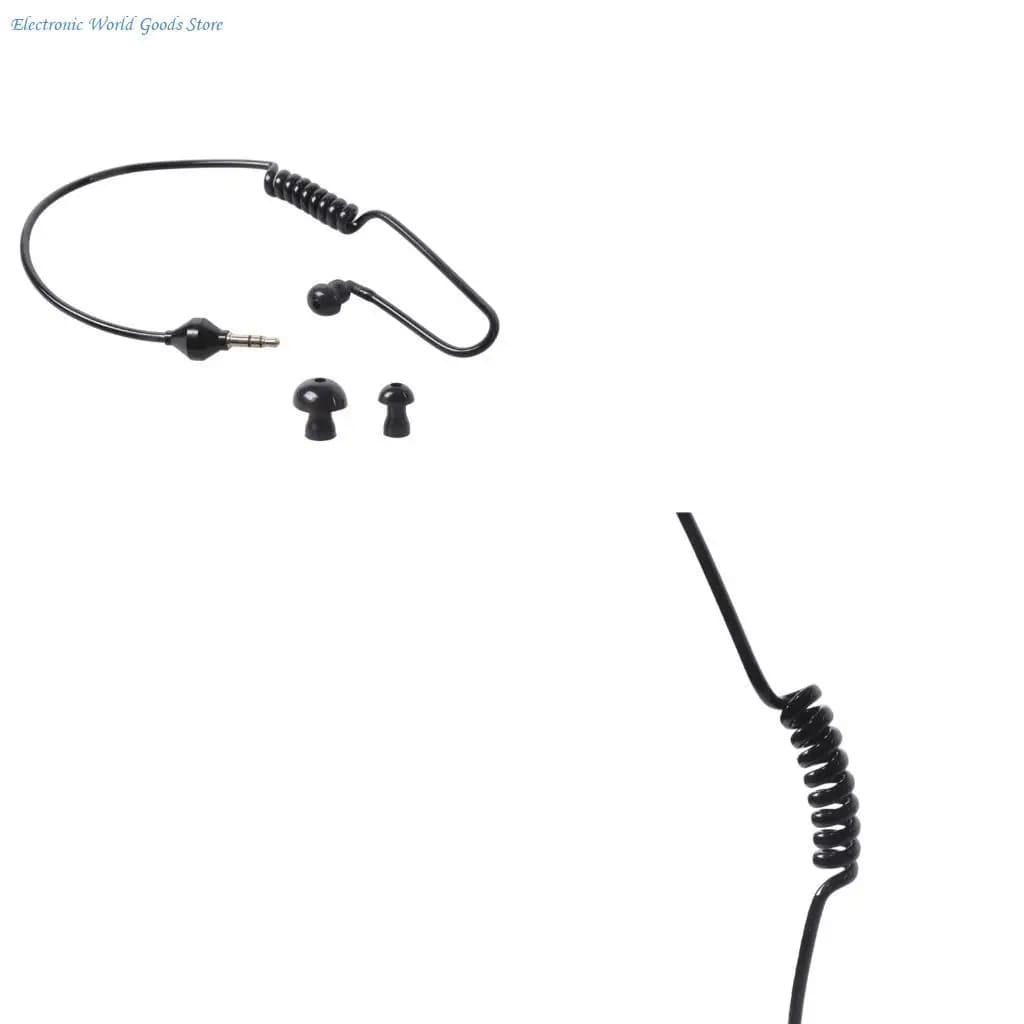 A3PD Short 38-50cm 3.5mm Air Spirals Tube In Ear Headphones Earphone for Audios Receivers Mobile Phones Radios Computers