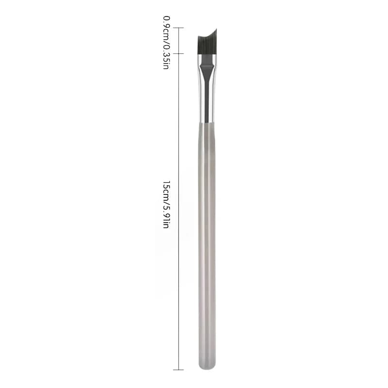1 pz Pennello per Nail Art con Motivo a Quadretti Francese per Gel UV, Estensione Unghie e Disegno Lineare - Forniture Fai da Te