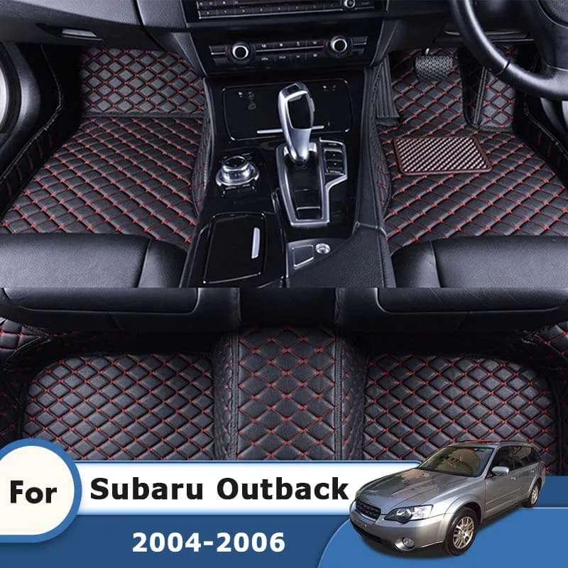 RHD Car Floor Mat for Subaru Outback 2009 2008 2007 2006 2005 2004 Leather Carpet Car Interior Decor Styling Car Accessories