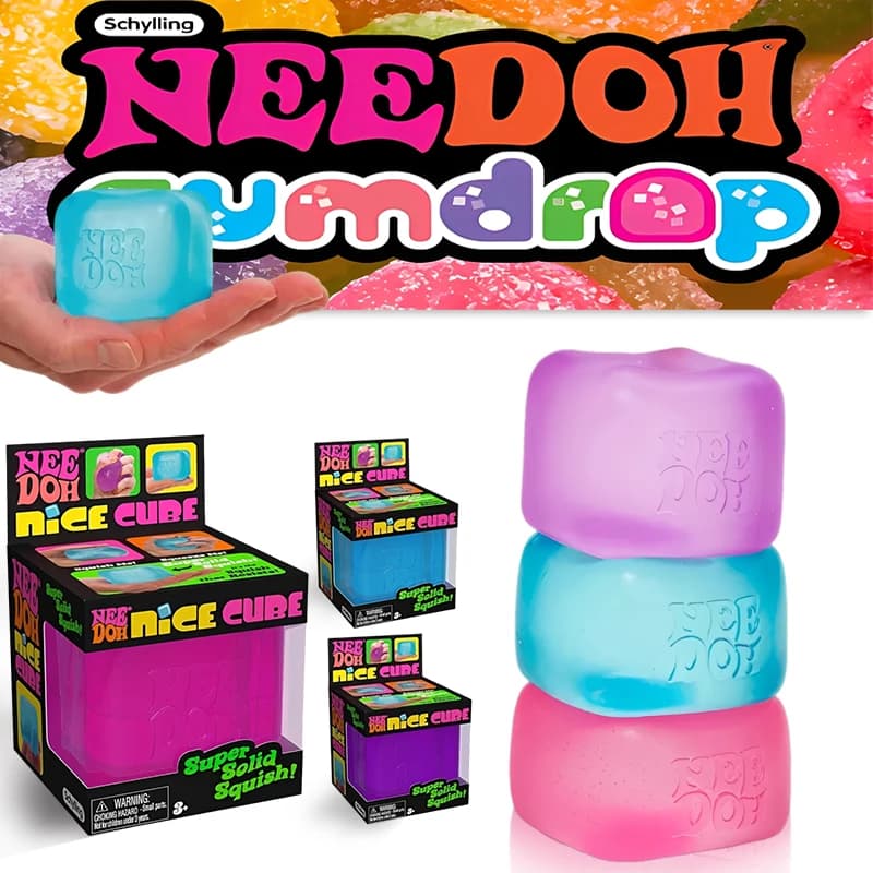 2026 Nuovo NeeDoo Nice Cube Giocattolo Sensoriale Antistress Morbido e Spremibile per Ufficio, Ansia, Regalo per Bambini