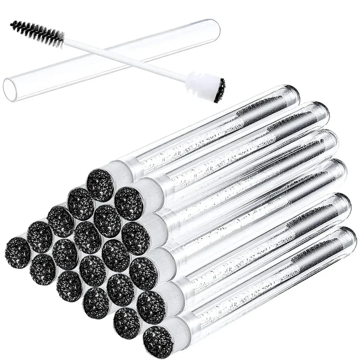 50Pcs Reusable Eyelashes Brush Tube for Eyelash Extension Disposable Mascara Wands Eyebrow Brush Applicator EyeLash Brushes