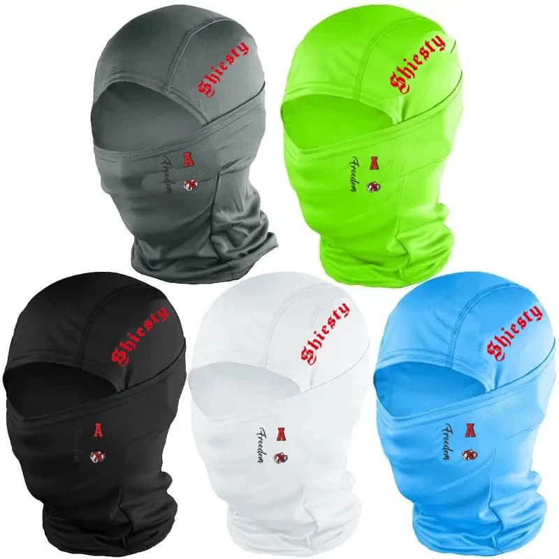 Copricapo caldo e antivento per ciclismo all'aperto alla moda 1/2/5 pezzi, maschera per il viso traspirante universale per uomo e donna