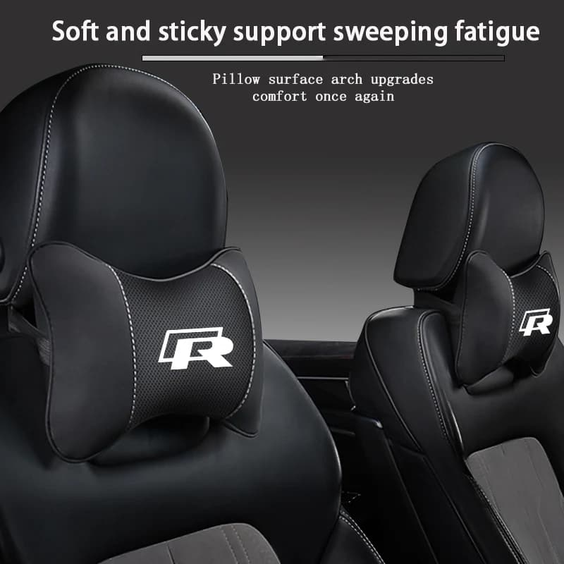 Car Ashtray Keychain Leather Car Seat Headrest Memory Foam Comfort Neck Pillow Auto Interiors For Volkswagen VW T5 ID3 Tiguan GT