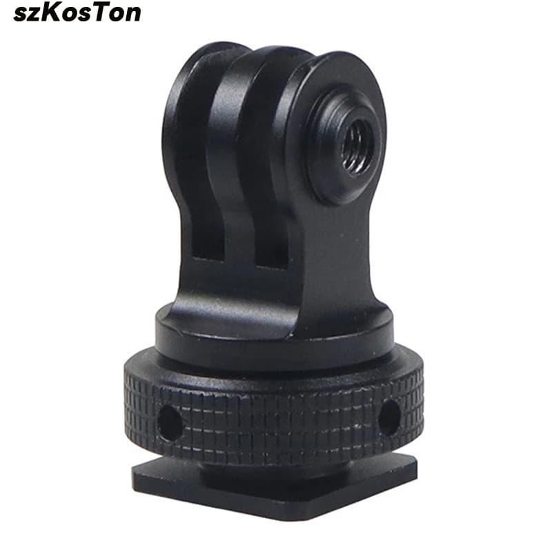 Per accessori Go Pro 13 vite di montaggio monopiede treppiede con adattatore Hot Shoe da 1/4 ''per fotocamera GoPro 12 11 10 9 8 7 DJI Action 3 4