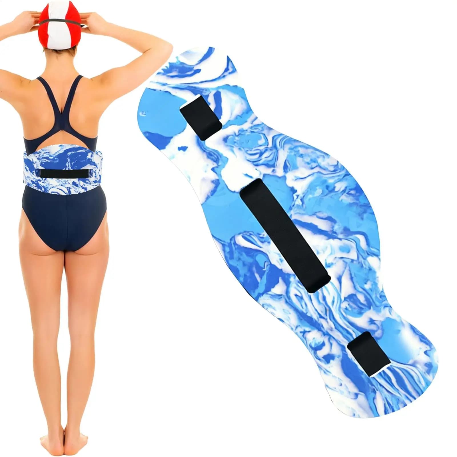 1PC Swimming Floating Belt Swim Training Aid for Beginners Adjustable Floating Safety Belt Waistband Swimming Accessories