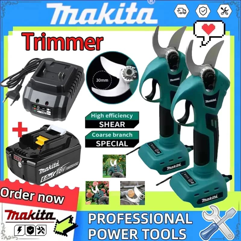 Makita Professional Power Scissors, Wireless Electric Cessors, Garden Tools