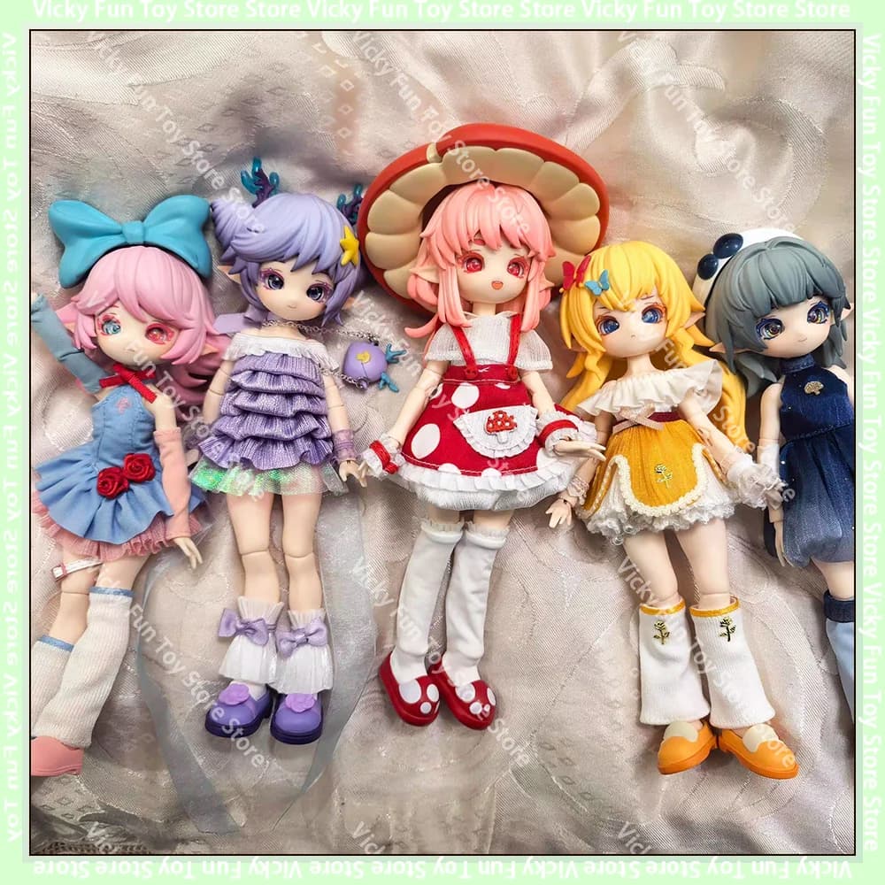 Nuovo Fungo Bjd Cieco Box 12 Figure Bjd Da Collezione Action Figures Alla Moda Accessori Svegli Decorazioni Per Il Desktop Regalo Per La Ragazza