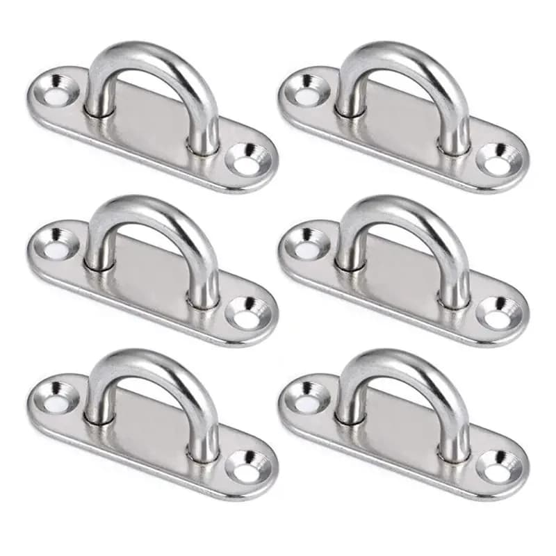 304-M6 M5 M8 Oval Eye Board Marine Deck Buckle Graffetta Barca Ombra Vela Montaggio Set di fissaggio - Acciaio inossidabile di grado marino 304