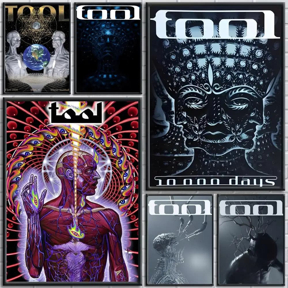 Rock Band T-tool Painting Calligraphy HD Print Personalized Canvas Wall Mural Art Poster Photos For Living Room Home Decor