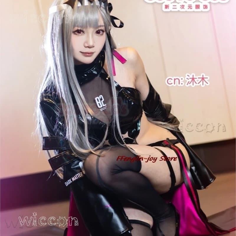 disfraz Halloween Costumes ‌‌‌‌‌‌Goddess of Victory: NIKKE Game Modernia Marian Cosplay With Black Clothe With mujer