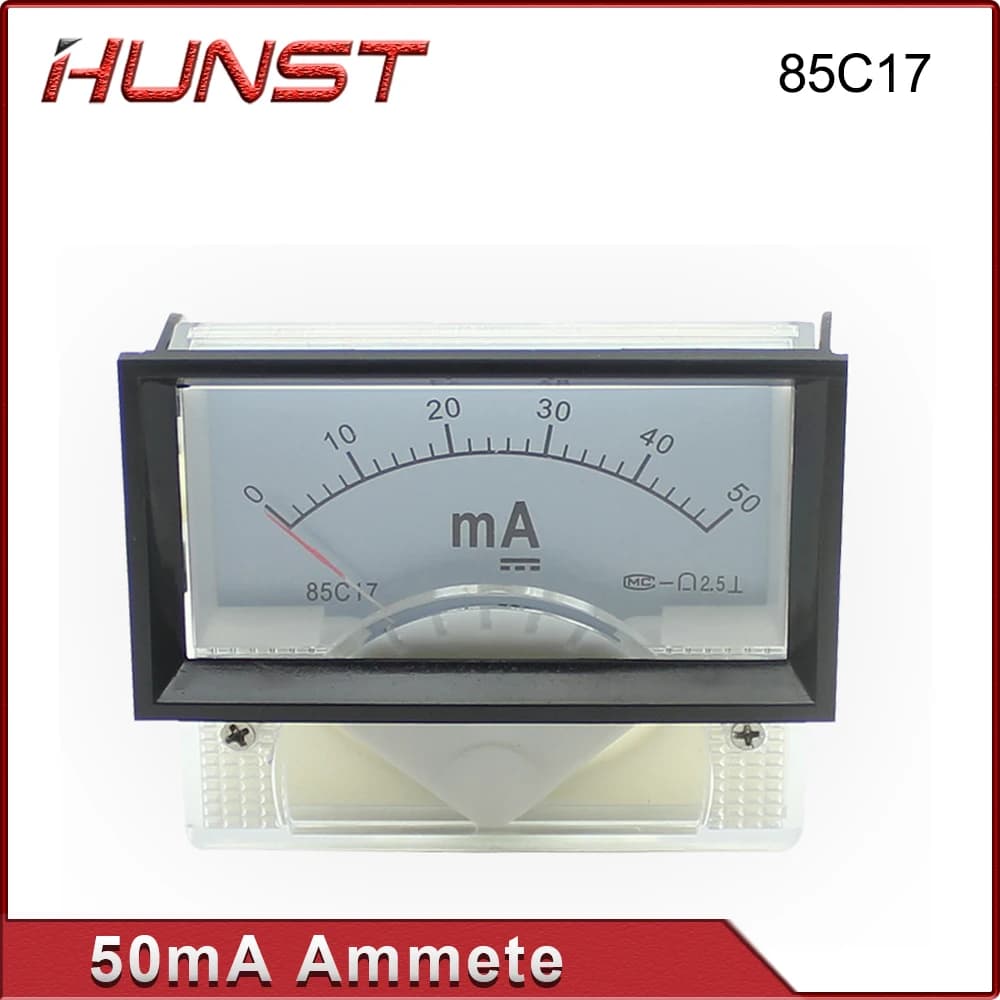 Hunst 50mA amperometro 85 c17 DC 0-50mA pannello per incisore di taglio Laser CO2