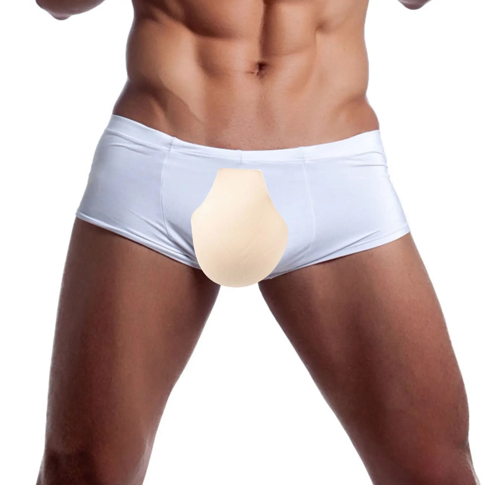 6Pcs Men Underwear Bulge Pads Soft Skin-Friendly Enhancing Cups for Swim Trunks Briefs Bathing Suits Underpants Sports