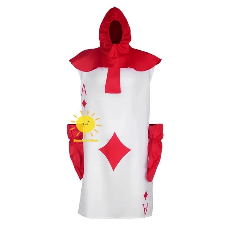 Premium Outfit Movie Unisex Costumes Alice in Wonderland Cosplay Coat Gloves Poker Warrior Suits Outfits Halloween Party