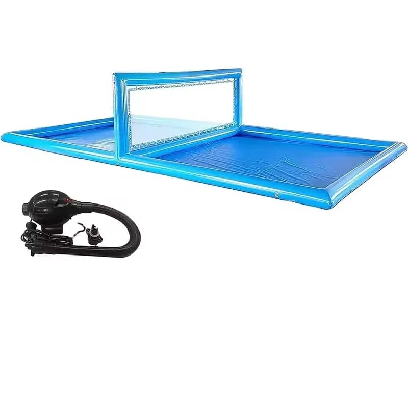Blue Inflatable Beach Volleyball Net Volleyball Pool Water Volleyball Field for Sport Game