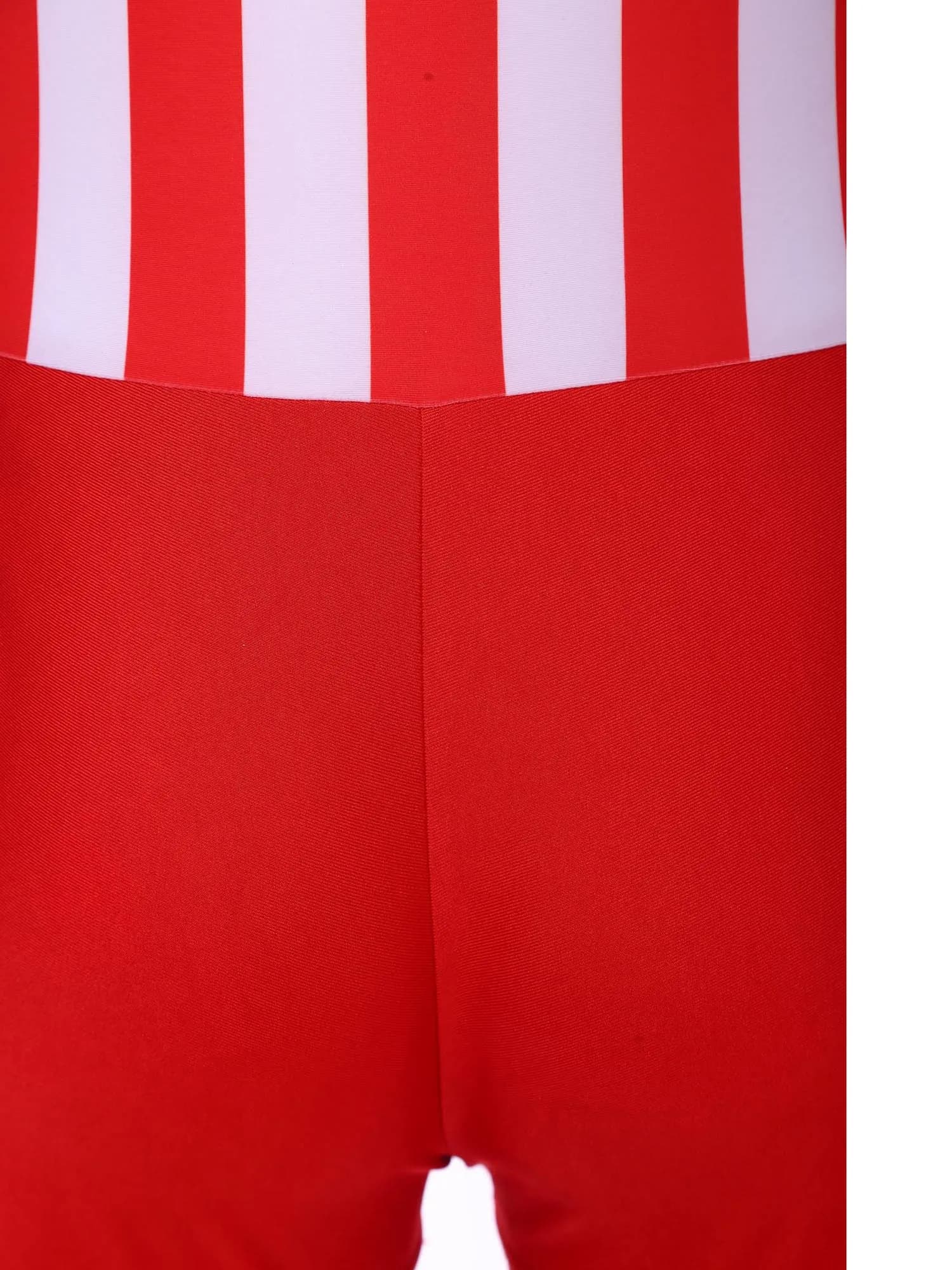 Costume da bagno intero da uomo elasticizzato con/senza cappuccio, tuta da wrestling, tuta sportiva a righe, body modellante per bodybuilding