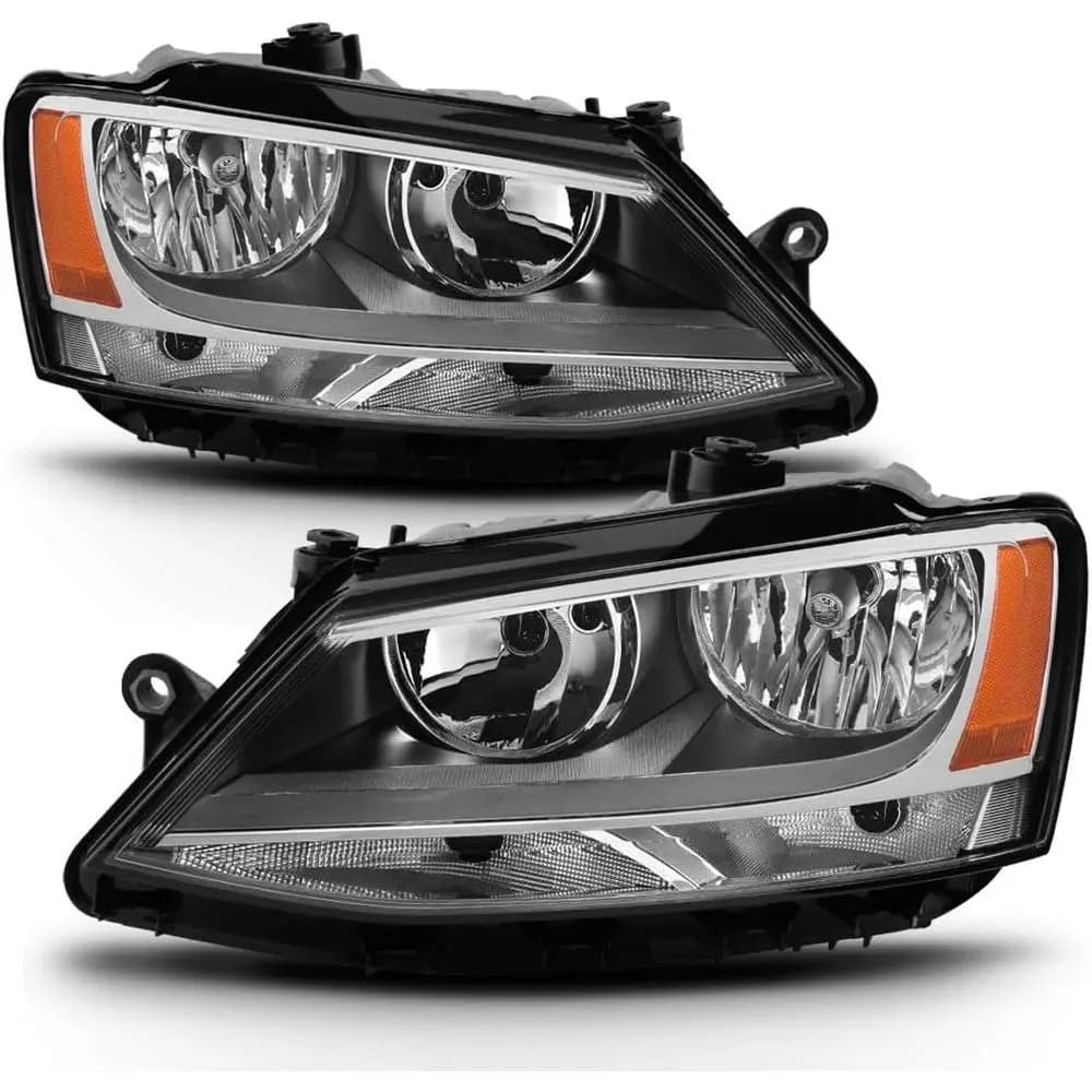 Fari anteriori per Volkswagen Jetta 2011-2018 (solo modello alogeno) - Ricambio stile originale sinistro+destro