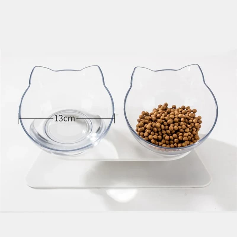 Ciotola per cani doppia antiscivolo con supporto Ciotola per acqua per mangiatoia per animali domestici per gatti Ciotola per cibo per cani - Forniture per l'alimentazione degli animali domestici