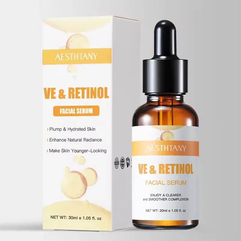 1 30 ml serum with retinol and vitamin E - Specially formulated to combat early signs of aging, reduce and firm skin