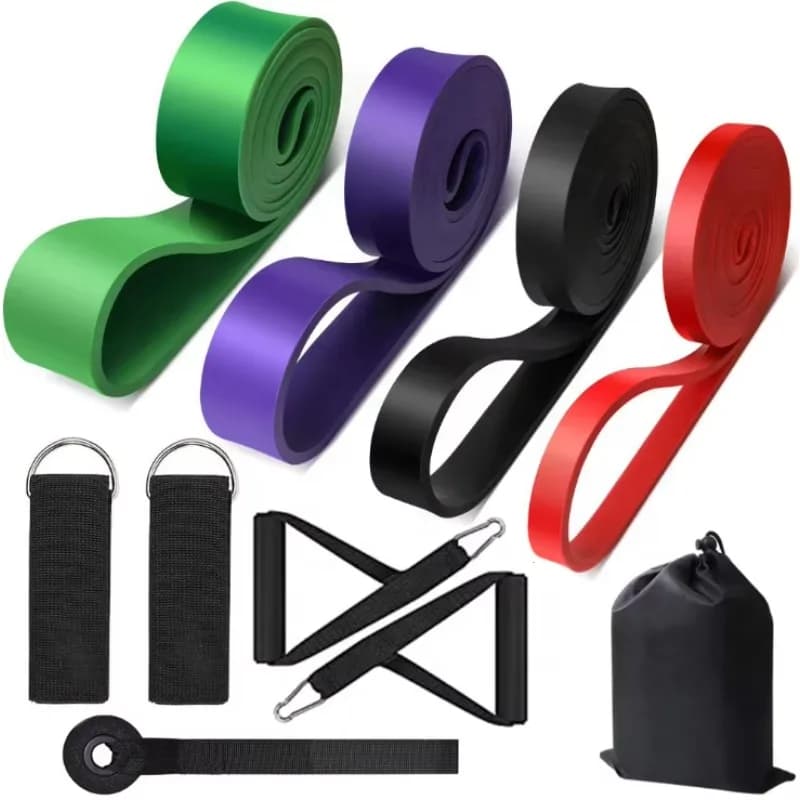 Set di Bande Elastiche di Resistenza in Lattice Naturale Personalizzate per Yoga, Fitness e Allenamento