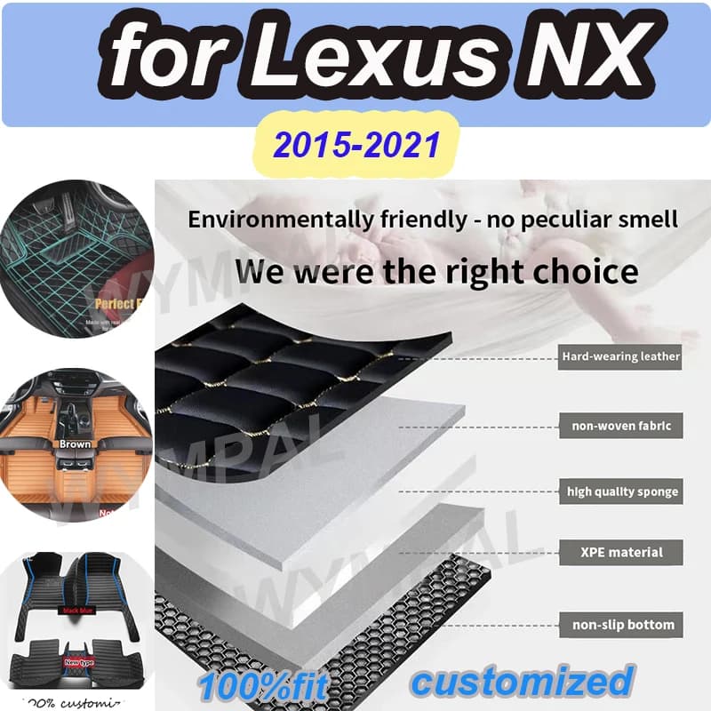 LUSSO Per Lexus NX 2021 2020 2019 2018 2017 2016 2015 Tappetini Auto Tappeti Accessori Auto Proteggi