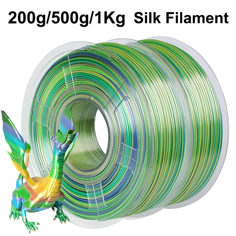 Filament PLA Silk Rainbow Forest Series for 3D Printer, 200g 500g 1Kg, 1.75mm, 3D Printer Material