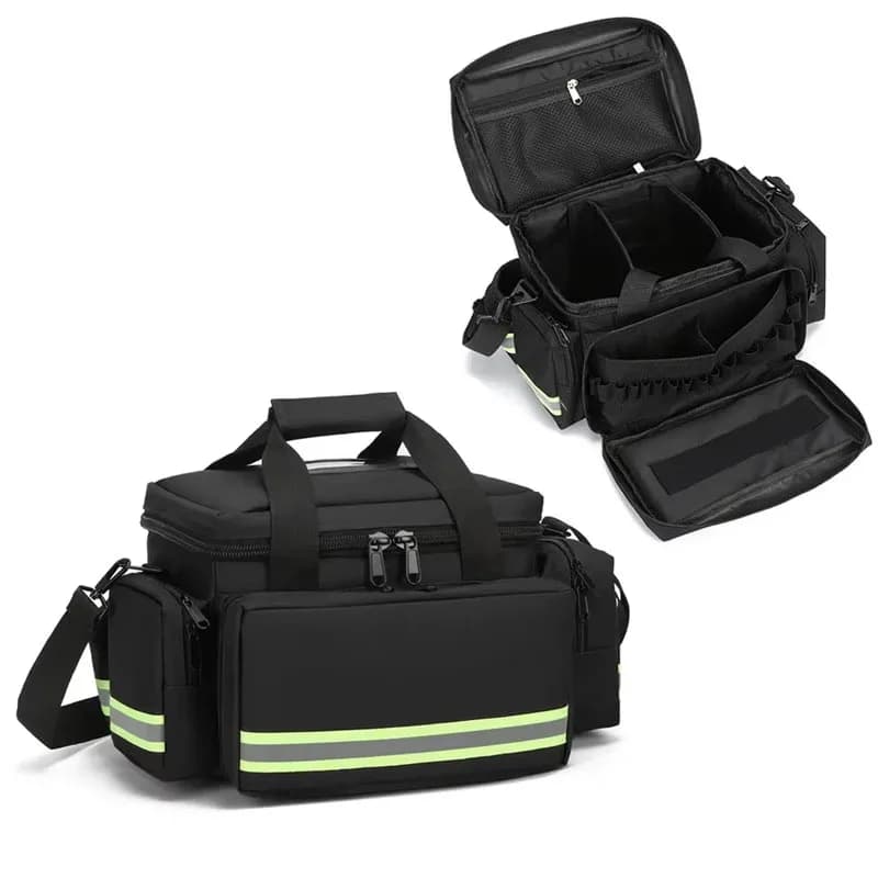 Emergency Survival First Aid Bag Fully Stocked EMT Shoulder Sling Pack Reflective Tactical Medical Rescue Kit Outdoor Travel